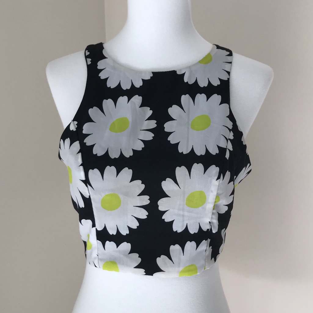 Fun  Flirt Flower Crop Top